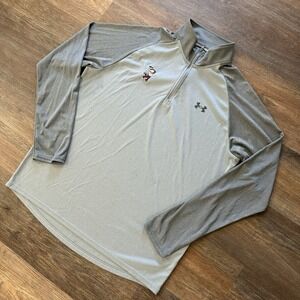 Under‎ Armour Grey Elon University Cardinals 1/4 Zip Pullover Sz XL *READ* Golf